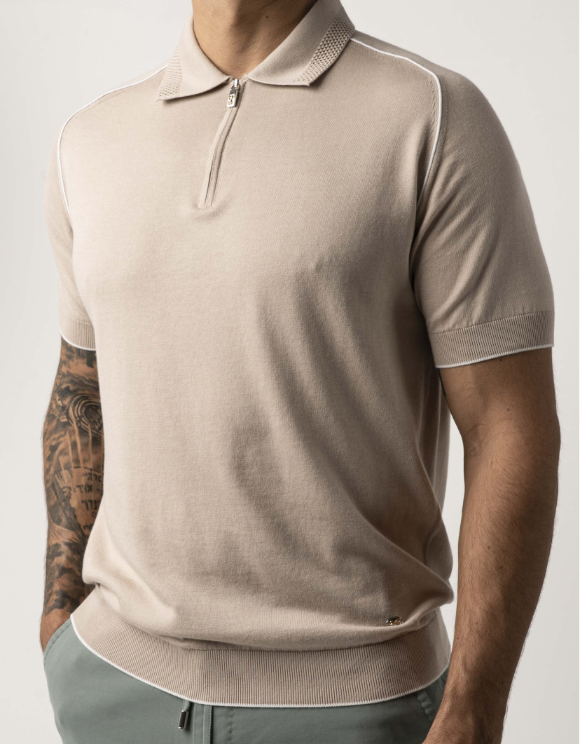 Castello d'Oro Beige Polo T-shirt  image